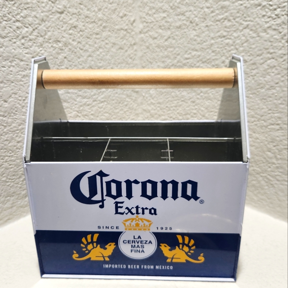 Corona Condiments or for Silverware Picnic, Mancave